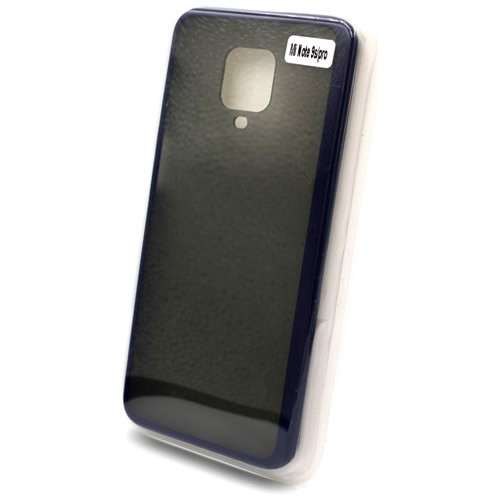 Силиконовая накладка для Xiaomi Redmi Note 9S/Pro Skin Feeling (Синяя рамка) Силиконовая накладка для Xiaomi Redmi Note 9S/Pro Skin Feeling (Синяя рамка)