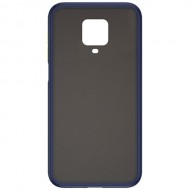 Силиконовая накладка для Xiaomi Redmi Note 9S/Pro Skin Feeling (Синяя рамка) Силиконовая накладка для Xiaomi Redmi Note 9S/Pro Skin Feeling (Синяя рамка)