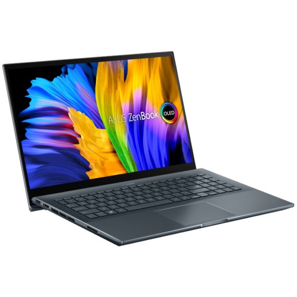 Ноутбук ASUS Zenbook Pro 15" OLED UM535QE-KY191W (AMD Ryzen 7 5800H 3.2 ГГц/15.6"/1920x1080/RAM 16Gb/SSD 512Gb/NVIDIA GeForce RTX 3050 Ti 4Gb/Win 11) Pine Grey (Серый) Ноутбук ASUS Zenbook Pro 15" OLED UM535QE-KY191W (AMD Ryzen 7 5800H 3.2 ГГц/15.6"/1920x1080/RAM 16Gb/SSD 512Gb/NVIDIA GeForce RTX 3050 Ti 4Gb/Win 11) Pine Grey (Серый)
