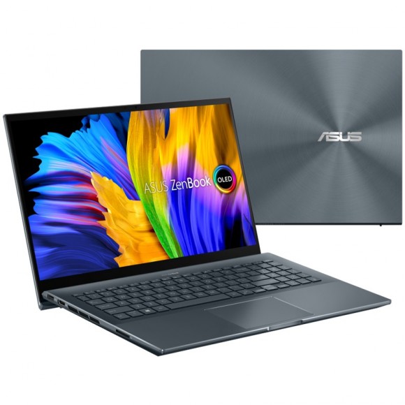 Ноутбук ASUS Zenbook Pro 15" OLED UM535QE-KY191W (AMD Ryzen 7 5800H 3.2 ГГц/15.6"/1920x1080/RAM 16Gb/SSD 512Gb/NVIDIA GeForce RTX 3050 Ti 4Gb/Win 11) Pine Grey (Серый) Ноутбук ASUS Zenbook Pro 15" OLED UM535QE-KY191W (AMD Ryzen 7 5800H 3.2 ГГц/15.6"/1920x1080/RAM 16Gb/SSD 512Gb/NVIDIA GeForce RTX 3050 Ti 4Gb/Win 11) Pine Grey (Серый)