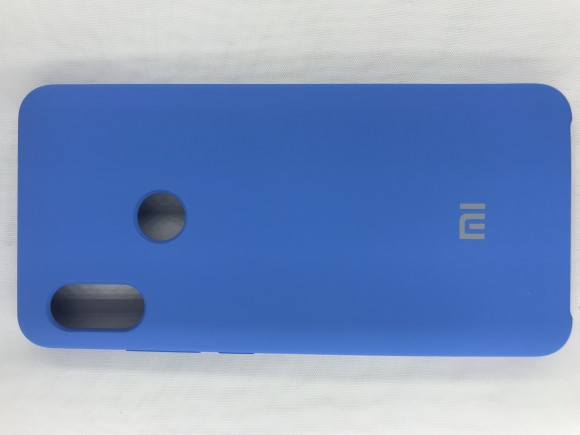 Чехол накладка с логотипом Mi для Xiaomi redmi Note 5 Синяя