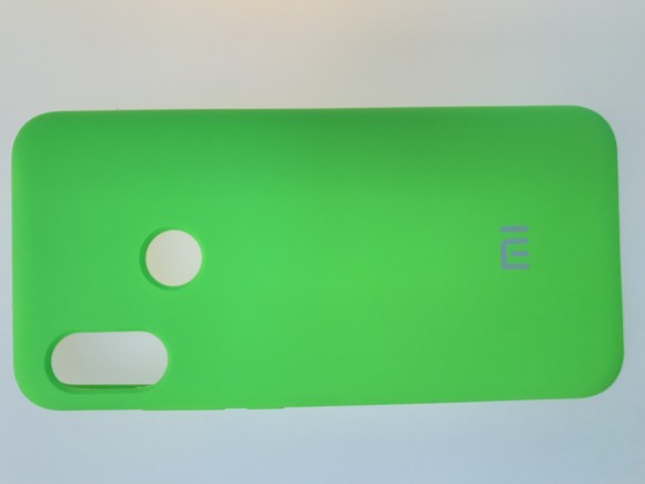 Силиконовая накладка с логотипом Mi для Xiaomi Mi A2 lite/6 pro (зеленая)