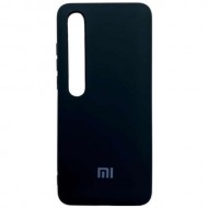 Силиконовая накладка для Xiaomi Mi 10 Black (Черная) Силиконовая накладка для Xiaomi Mi 10 Black (Черная)