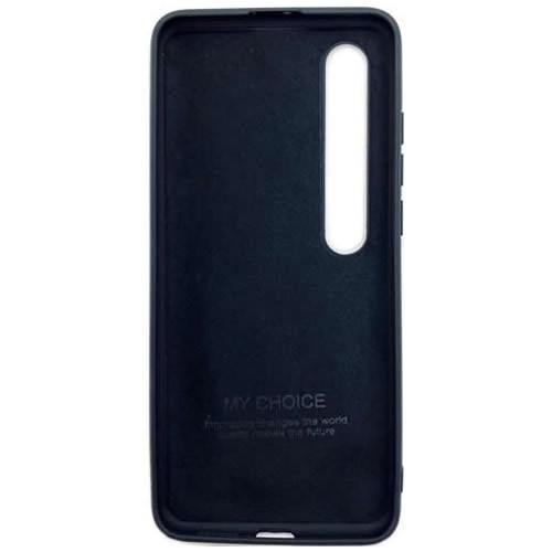 Силиконовая накладка для Xiaomi Mi 10 Black (Черная) Силиконовая накладка для Xiaomi Mi 10 Black (Черная)