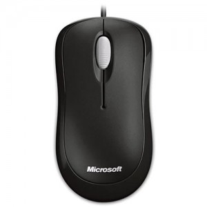 Проводная мышь Microsoft Basic Mouse PS2/USB оптическая (4YH-00007) Black (Черная)  (10283)