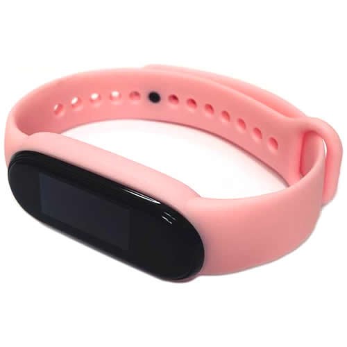 Силиконовый браслет для Xiaomi Mi Band 5 (Свето-розовый) Силиконовый браслет для Xiaomi Mi Band 5 (Свето-розовый)
