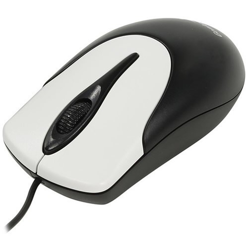 Проводная мышь Genius NetScroll 100 V2 USB оптическая Black/Silver (Черно-серебристая)