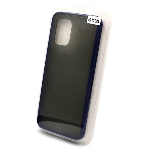 Силиконовая накладка для Xiaomi Mi 10 Lite Skin Feeling (Синяя рамка) Силиконовая накладка для Xiaomi Mi 10 Lite Skin Feeling (Синяя рамка)