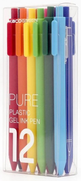 Комплект гелевых ручек Xiaomi KACO Pure Plastic Gelic Pen 12 шт Комплект гелевых ручек Xiaomi KACO Pure Plastic Gelic Pen 12 шт