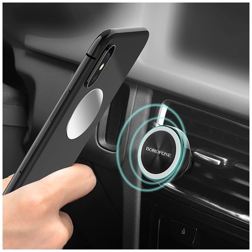 Автомобильный держатель Borofone BH6 Air Outlet Black (Черный) Автомобильный держатель Borofone BH6 Air Outlet Black (Черный)