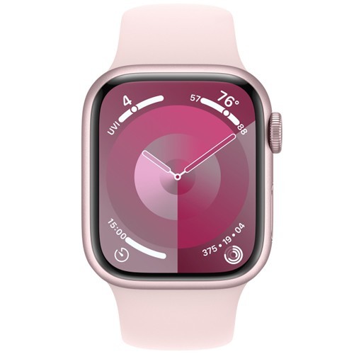 Умные часы Apple Watch Series 9 41 мм Pink Aluminium Case, Light Pink Sport Band S/M Умные часы Apple Watch Series 9 41 мм Pink Aluminium Case, Light Pink Sport Band S/M