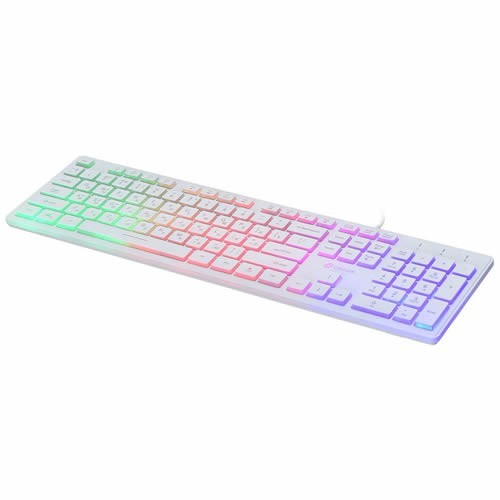 Клавиатура Oklick 550ML Slim Multimedia LED USB White (Белая) Клавиатура Oklick 550ML Slim Multimedia LED USB White (Белая)