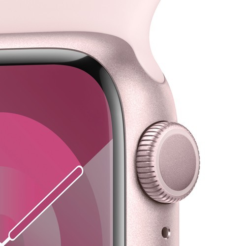 Умные часы Apple Watch Series 9 41 мм Pink Aluminium Case, Light Pink Sport Band M/L Умные часы Apple Watch Series 9 41 мм Pink Aluminium Case, Light Pink Sport Band M/L