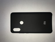 Чехол накладка с логотипом Mi для Xiaomi Mi8 Lite (Черная)