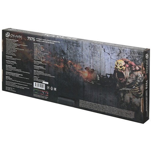 Клавиатура Oklick 757G Madness USB Black (Черная) Клавиатура Oklick 757G Madness USB Black (Черная)