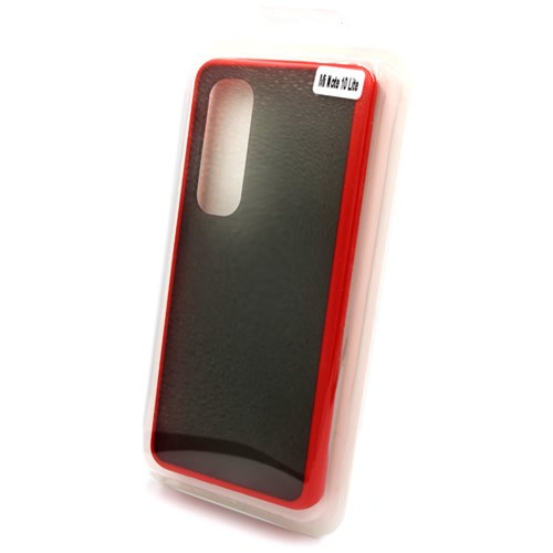 Силиконовая накладка для Xiaomi Mi Note 10 Lite Skin Feeling (Красная рамка)