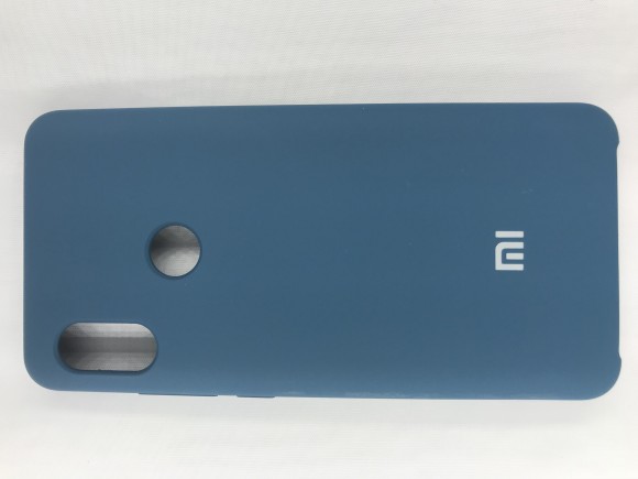 Чехол накладка с логотипом Mi для Xiaomi redmi Note 5 Темно-Синий