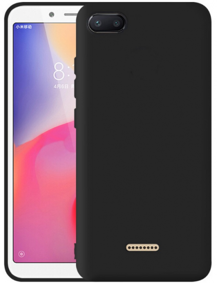Силиконовая накладка для Xiaomi redmi 6A (черная) J-CASE
