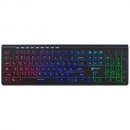 Клавиатура Oklick 490ML Slim Multimedia LED USB Black (Черная)