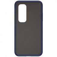 Силиконовая накладка для Xiaomi Mi Note 10 Lite Skin Feeling (Синяя рамка) Силиконовая накладка для Xiaomi Mi Note 10 Lite Skin Feeling (Синяя рамка)