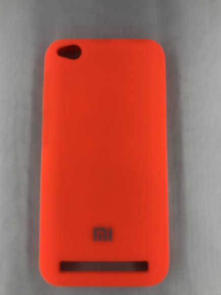 Чехол накладка с логотипом Mi для Xiaomi redmi 5A оранжевый