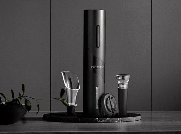 Винный набор аксессуаров Circle Joy 5 in 1 Black (Черный) CJ-TZ08 Винный набор аксессуаров Circle Joy 5 in 1 Black (Черный) CJ-TZ08