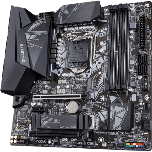 Материнская плата Gigabyte Z490 LGA1200 DDR4 (Z490M Gaming X) mATX, Ret EAC Материнская плата Gigabyte Z490 LGA1200 DDR4 (Z490M Gaming X) mATX, Ret EAC