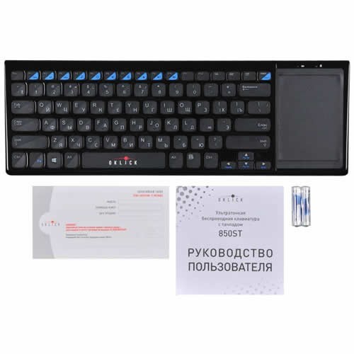 Клавиатура Oklick 850ST Multimedia Touch USB Black (Черная) Клавиатура Oklick 850ST Multimedia Touch USB Black (Черная)