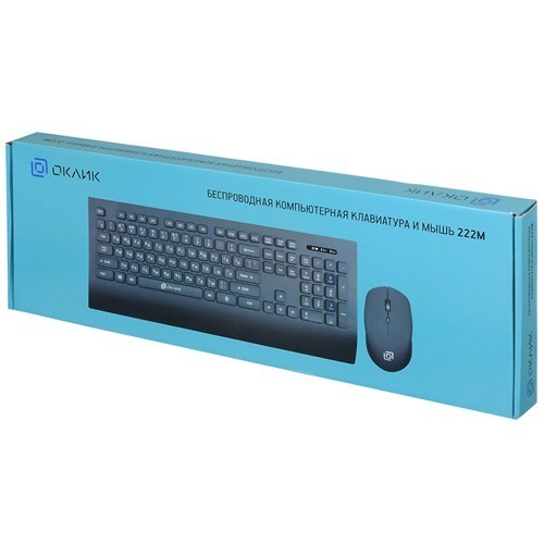 Комплект беспроводной Oklick 222M USB Black (Черный) Комплект беспроводной Oklick 222M USB Black (Черный)