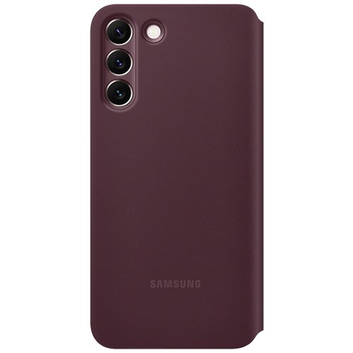 Чехол-книжка Samsung Clear View для Galaxy S22+ Бургунди (EF-ZS906CEEGRU)