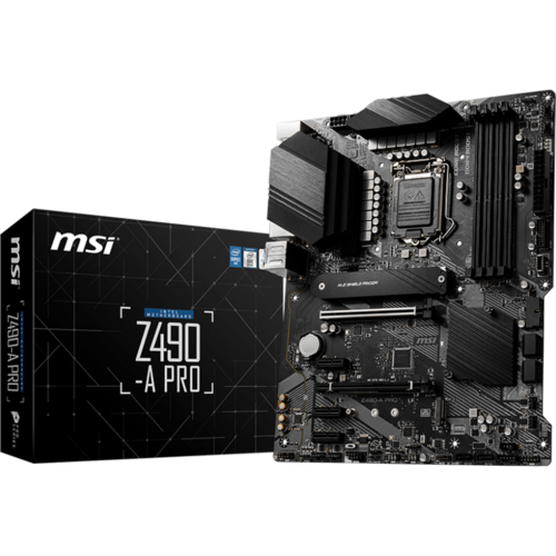 Материнская плата MSI Z490 LGA1200 DDR4 (Z490-A Pro) ATX, Ret EAC Материнская плата MSI Z490 LGA1200 DDR4 (Z490-A Pro) ATX, Ret EAC