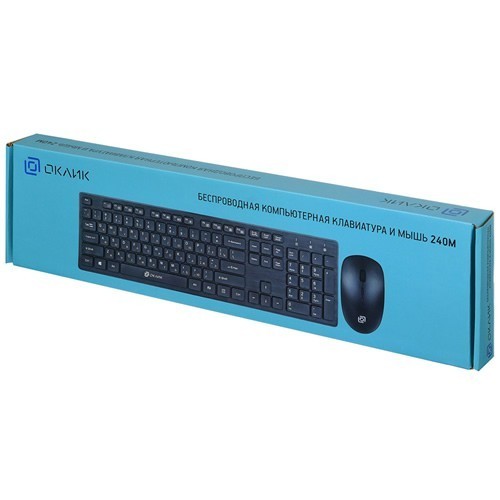 Комплект беспроводной Oklick 240M USB Black (Черный)
