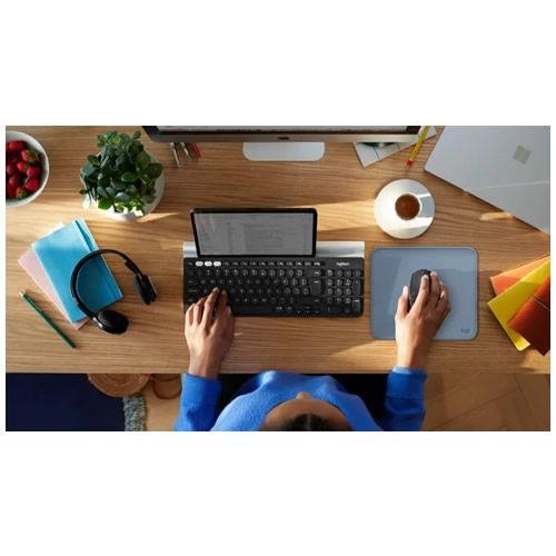 Коврик для мыши Logitech Mouse Pad Studio Series Blue Grey (Синий) 956-000051 EAC