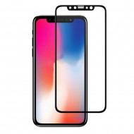 Стекло iPhone X 5D (HQ) черная рамка Стекло iPhone X 5D (HQ) черная рамка