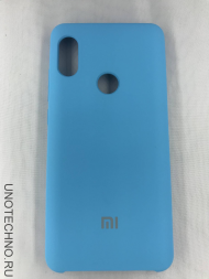 Чехол накладка с логотипом Mi для Xiaomi redmi Note 6 Pro Голубая Чехол накладка с логотипом Mi для Xiaomi redmi Note 6 Pro Голубая