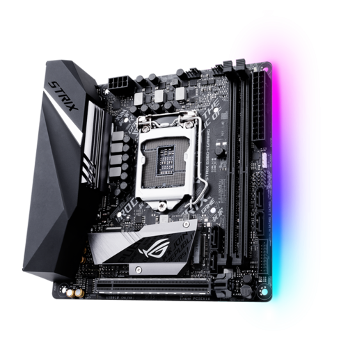 Материнская плата ASUS B360 LGA1151v2 DDR4 (ROG Strix B360-I Gaming) mini-ITX, Ret EAC Материнская плата ASUS B360 LGA1151v2 DDR4 (ROG Strix B360-I Gaming) mini-ITX, Ret EAC