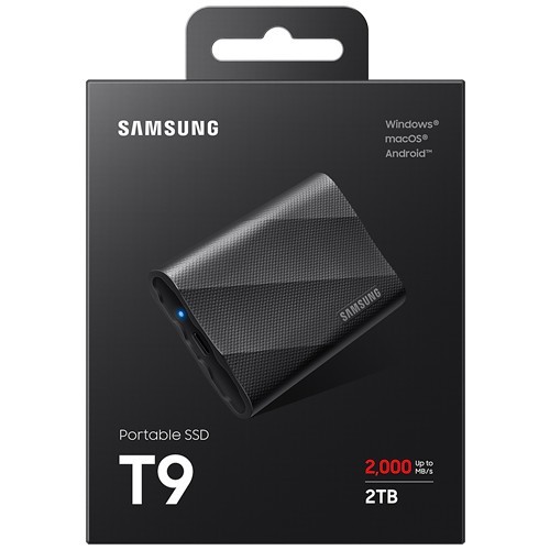 Внешний накопитель Samsung T9 SSD USB 3.2 2Tb Black (Черный) MU-PG2T0B/WW Внешний накопитель Samsung T9 SSD USB 3.2 2Tb Black (Черный) MU-PG2T0B/WW