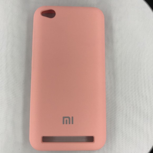 Чехол накладка с логотипом Mi для Xiaomi redmi 5A Розовый