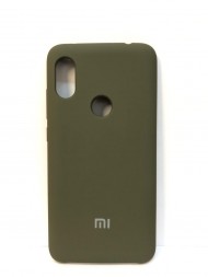 Чехол накладка с логотипом Mi для Xiaomi redmi Note 6 Pro Темно-зеленый