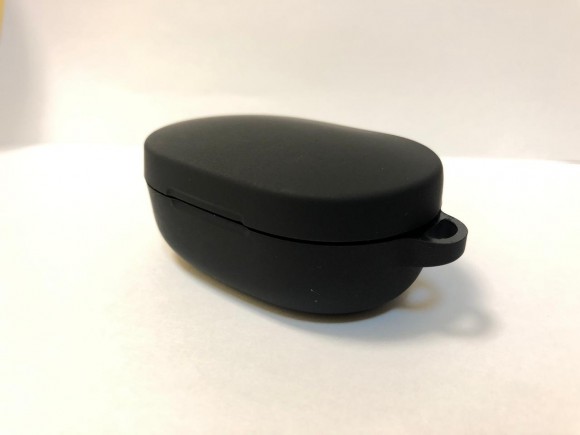 Силиконовый чехол для беспроводных наушников Xiaomi AirDots/Redmi AirDots (Black) Черный