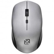 Беспроводная мышь Oklick 565MW USB оптическая Glossy Black/Silver (Черно-серебристая)