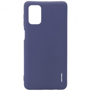 Силиконовая накладка для Samsung Galaxy A71 Monarch Blue (Голубая)  (11001)