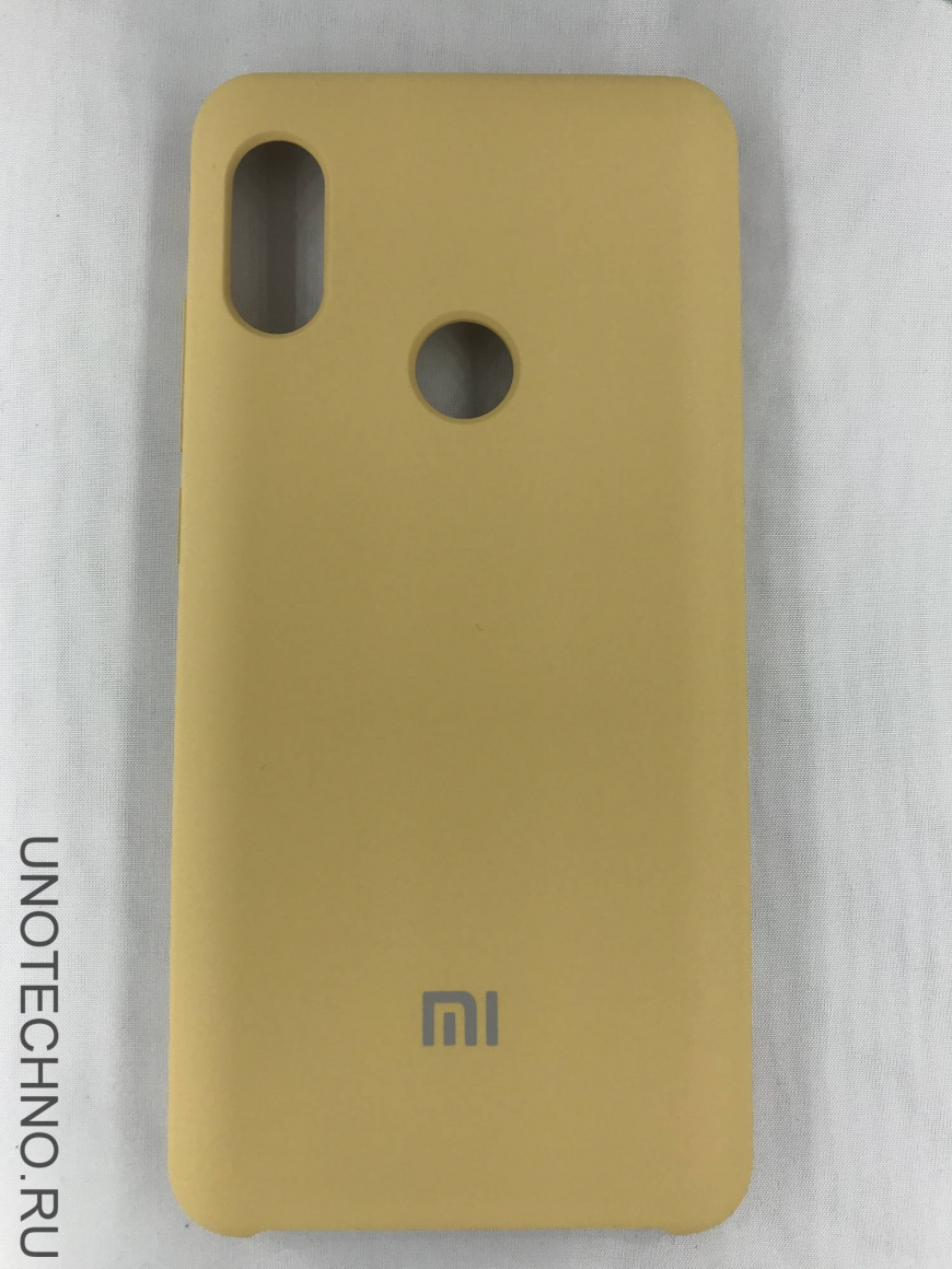 Купить чехол накладка с логотипом Mi для Xiaomi redmi Note 6 Pro Золотая в  Unotechno.ru