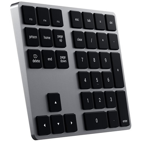 Цифровая клавиатура Satechi Aluminum Extended Keypad (ST-XLABKM) Bluetooth Space Gray (Серый космос)