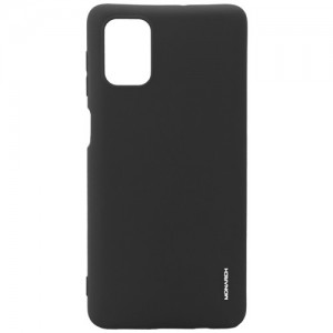 Силиконовая накладка для Samsung Galaxy M51 Monarch Black (Черная)  (11002)