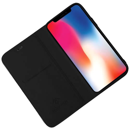 Чехол-книжка для Xiaomi Redmi 9 Monarch c окантовкой Black (Черный)