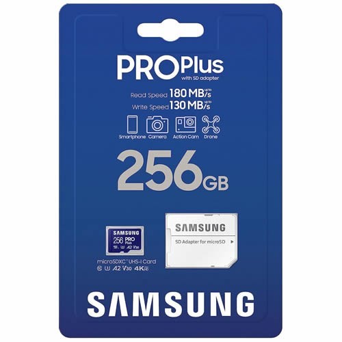 Карта памяти MicroSDXC Samsung PRO Plus 2023 256Gb (MB-MD256SA) Карта памяти MicroSDXC Samsung PRO Plus 2023 256Gb (MB-MD256SA)