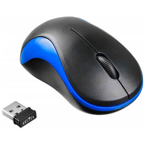 Беспроводная мышь Oklick 605SW USB оптическая Black/Blue (Черно-синяя)