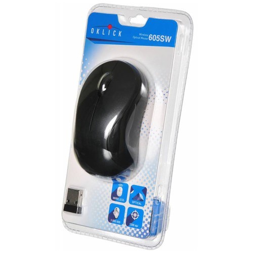 Беспроводная мышь Oklick 605SW USB оптическая Black/Blue (Черно-синяя)