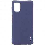 Силиконовая накладка для Samsung Galaxy M51 Monarch Blue (Синяя) Силиконовая накладка для Samsung Galaxy M51 Monarch Blue (Синяя)